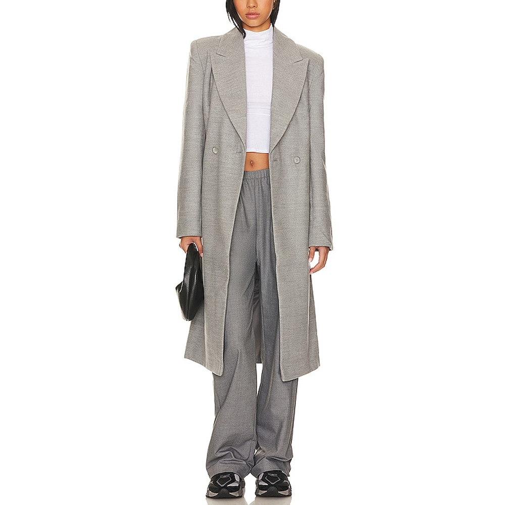 Lovers And Friends X 'Rachel' Silver Polyester Adeline Coat Size XS